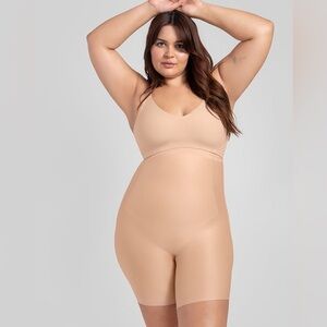 NWT HoneyLove No-Show High-Waist Short in Sand Size 3X